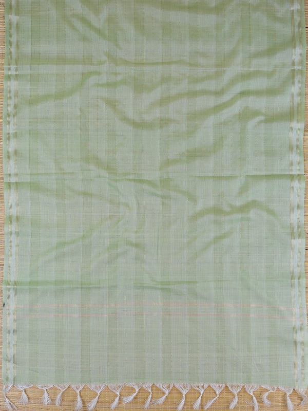 Banarasee Brocade Salwar Kameez Fabric With Cotton Silk Dupatta-Green
