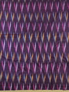 Bhagalpuri Ikkat Kameez With Shibori Dyed Linen Dupatta & Bottom-Violet & Orange