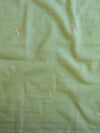 Pure Kota Doria Pitta Work Salwar Kameez Dupatta Set-Green