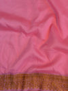 Banarasee Pure Chiffon Saree With Antique Zari Asharfi & Border-Blue