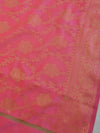 Banarasee Art Silk Jaal Design Dupatta-Pink