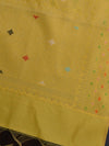 Banarasee Art Silk Jaal Design Dupatta-Yellow