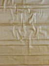 Banarasee Tissue Salwar Kameez Fabric With Contrast Silk Dupatta-Gold & Green