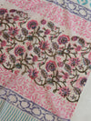 Handloom Mul Cotton Block Print Suit Set-White