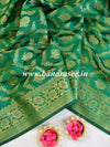 Banarasee Art Silk Jaal Design Dupatta-Green
