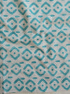Handloom Mul Cotton Block Print Suit Set-White
