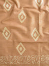 Pure Handloom Khadi Cotton Hand-Dyed Batik Pattern Salwar Kameez Dupatta Set-Brown