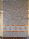 Banarasee Cotton Silk Saree With Hand-Embroidery Work-Blue