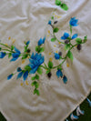 Banarasee Chanderi Handpainted Saree-White
