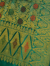 Banarasee Art Silk Jaal Design Dupatta-Green