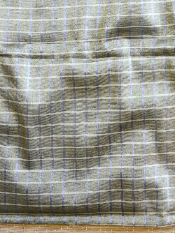 Banarasee Tissue Salwar Kameez Fabric With Contrast Silk Dupatta-Grey & Maroon