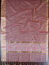 Banarasee Cotton Silk Saree With Hand-Embroidery Work-Pink