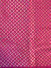 Banarasee Cotton Silk Saree With Hand-Embroidery Work-Pink