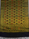Banarasee Art Silk Jaal Design Dupatta-Black