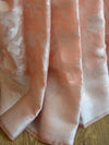 Banarasee Handwoven Semi-Chiffon Saree With Silver Zari Jaal-Peach