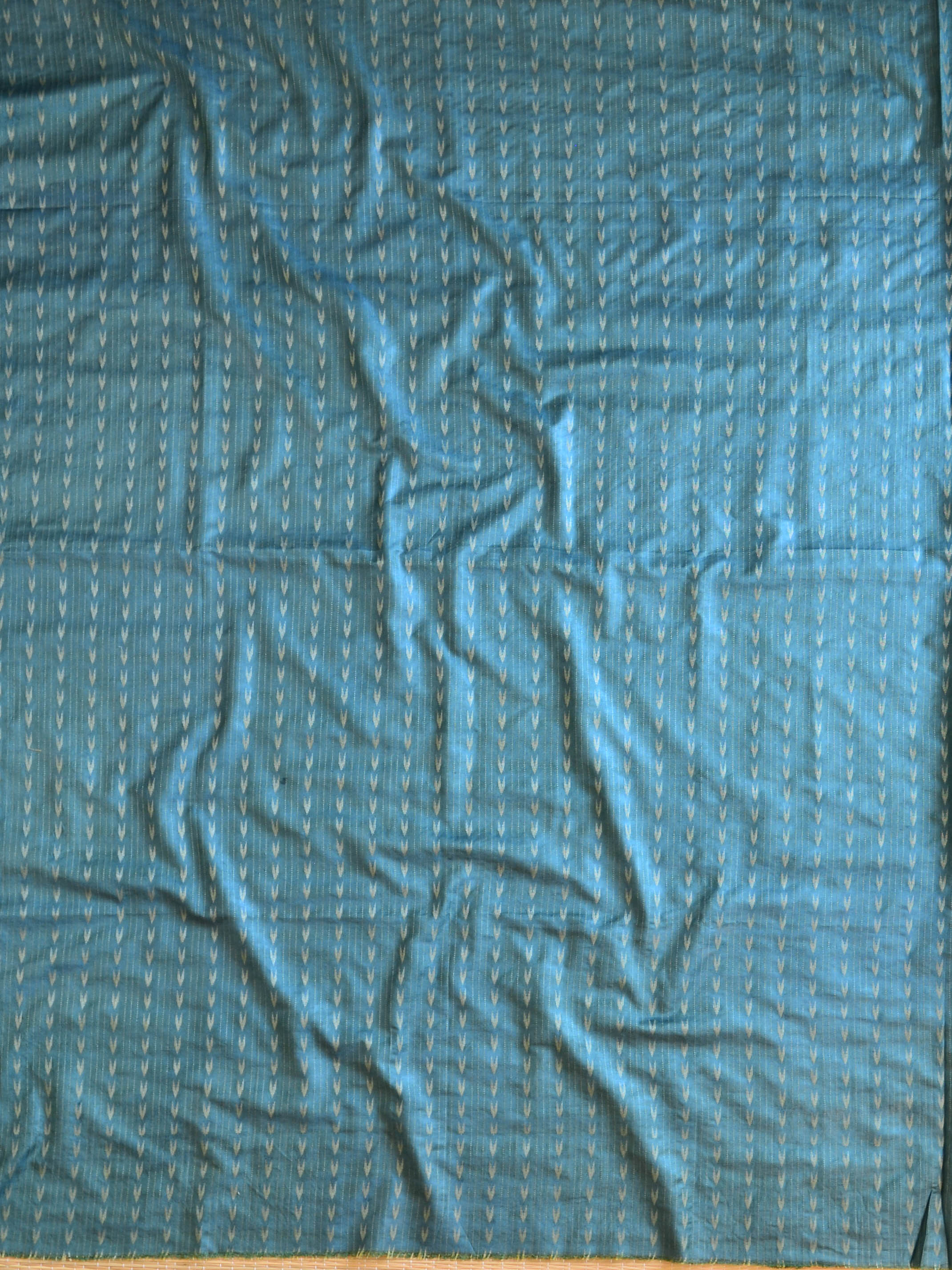 Handloom Silk Cotton Ghichha Woven Salwar Kameez Dupatta Set-Green