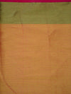 Banarasee Chanderi Cotton Temple Border Saree- Green