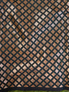 Banarasee Handloom Chanderi Brocade Border Saree With Mirror Work & Brocade Blouse-Pink & Maroon