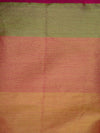 Banarasee Chanderi Cotton Temple Border Saree-Yellow