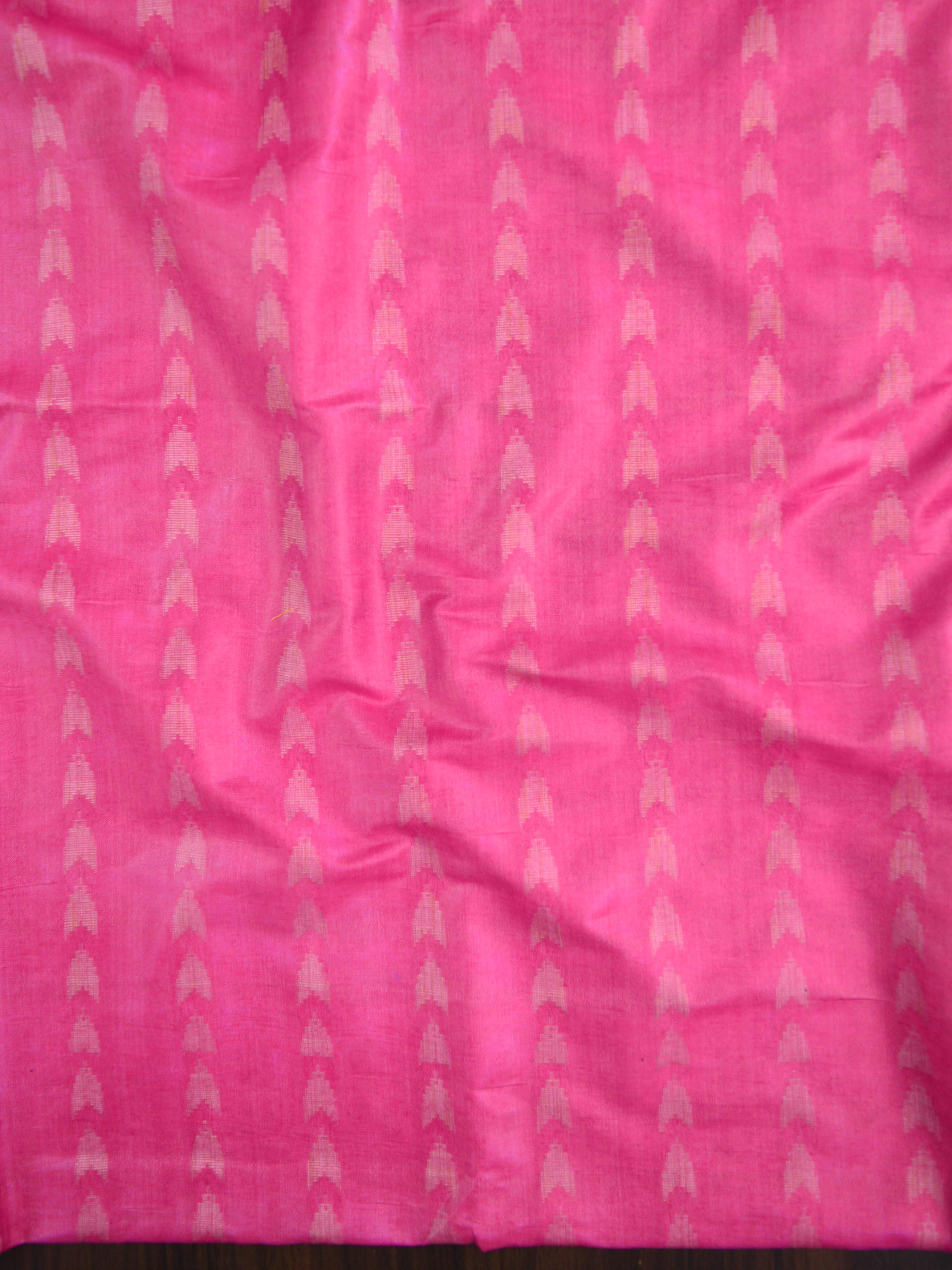 Handloom Khadi Cotton Dobby Pattern Salwar Kameez Dupatta Set-Pink & Beige