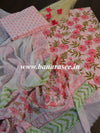 Handloom Mul Cotton Block Print Suit Set With Chiffon Dupatta-White
