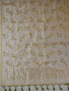 Banarasee Handloom Pure Tissue Silk Embroidered Saree-Gold