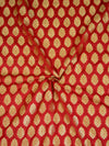 Banarasee Zari Buti Semi Silk Fabric-Maroon