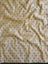 Banarasee Cotton Silk Salwar Kameez Ghichha Buti  Fabric & Kota Dupatta-Beige & Wine