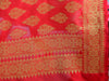 Banarasee Art Silk Dupatta With Drop Motif Design-Red