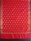 Banarasee Cotton Silk Salwar Kameez Fabric & Dupatta-Red