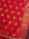 Banarasee Cotton Silk Salwar Kameez Fabric & Dupatta-Red