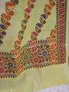 Banarasee Semi Silk Salwar Kameez Dupatta Set Meena & Zari Design-Henna Green