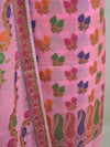 Banarasee Semi Silk Salwar Kameez Dupatta Set Meena & Zari Design-Pink