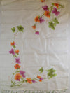 Banarasee Pure Organza Silk Saree With Hand-Paint Floral Design-White
