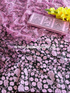 Handloom Block Printed Khadi Cotton Salwar Kameez  With Kota Dupatta Set-Purple