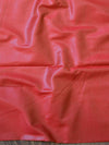 Banarasee Chanderi Cotton Stripes Salwar Kameez Fabric With Dupatta-Red