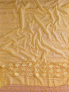 Banarasee Cotton Silk Salwar Kameez Ghichha Buti  Fabric & Kota Dupatta-Blue & Yellow