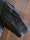 Pure Cotton Blouse With Pleated Sleeves-Black