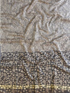 Handloom Block Printed Khadi Cotton Salwar Kameez Dupatta Set-Beige