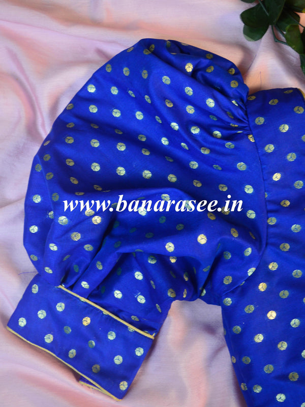 Banarasee Art Silk Fabric Blouse-Blue