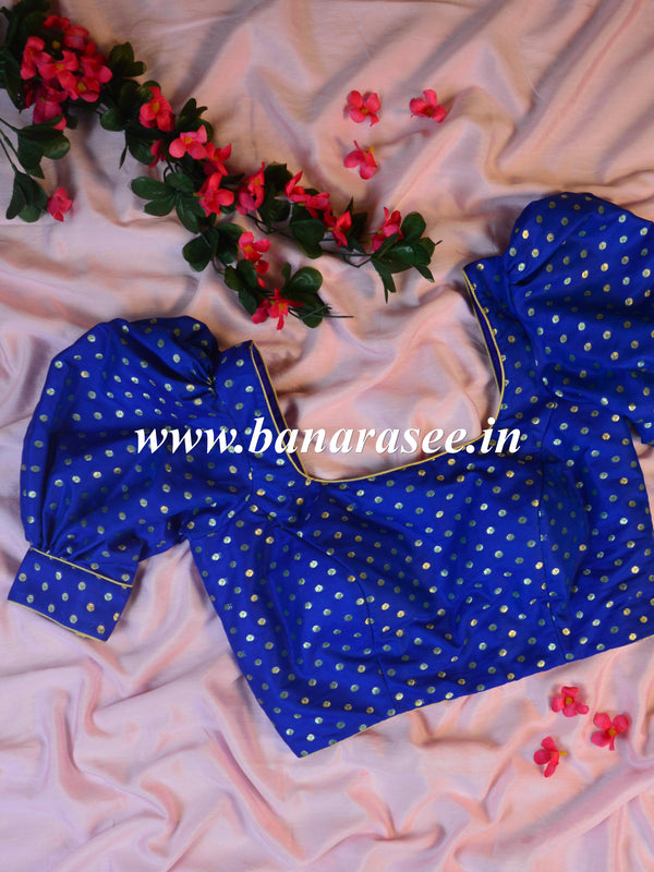Banarasee Art Silk Fabric Blouse-Blue