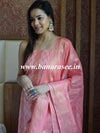 Banarasee Cotton Silk Zig-Zag Salwar Kameez Fabric & Dupatta-Pink