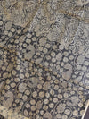 Handloom Block Printed Khadi Cotton Salwar Kameez With Kota Dupatta Set-Beige