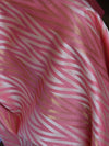 Banarasee Cotton Silk Zig-Zag Salwar Kameez Fabric & Dupatta-Pink