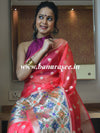 Banarasee Organza Mix Saree With Buti Design & Broad Meenakari Border-Pink
