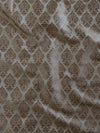 Bhagalpur Cotton Silk Jaal Ghichha Work Saree-Brown
