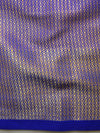 Banarasee Handwoven Semi Silk Saree With Zari Buta Design & Floral Border-Peach