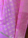 Banarasee Cotton Silk Zig-Zag Salwar Kameez Fabric & Dupatta-Lavender