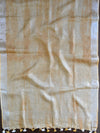 Handwoven Linen Salwar kameez Set With Hand-Embroidered Work-Beige