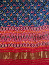 Banarasee Pure Gajji Silk Patola Design Dupatta-Blue